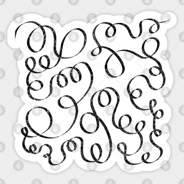 Ribbons (white) Sticker by ckai